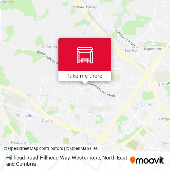 Hillhead Road-Hillhead Way, Westerhope map