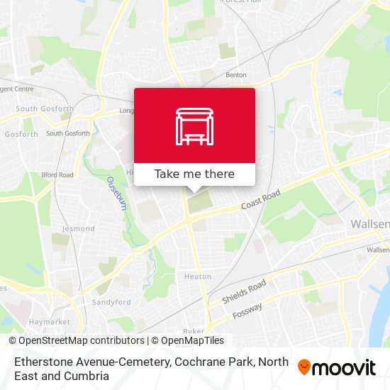 Etherstone Avenue-Cemetery, Cochrane Park map