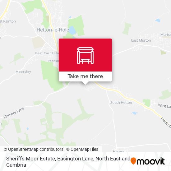 Sheriffs Moor Estate, Easington Lane map