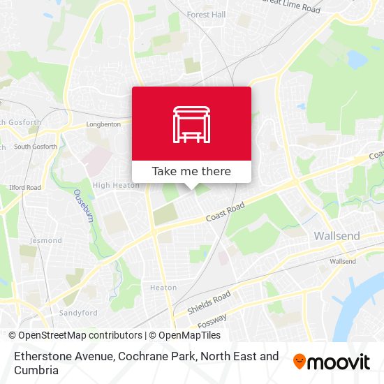 Etherstone Avenue, Cochrane Park map