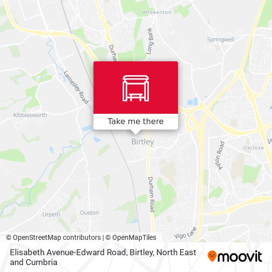 Elisabeth Avenue-Edward Road, Birtley map