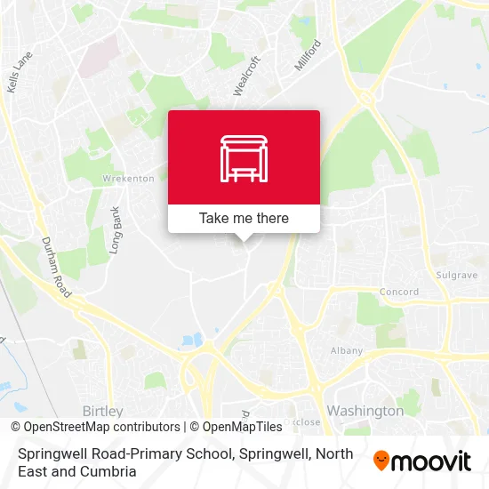 Springwell Road-Primary School, Springwell map