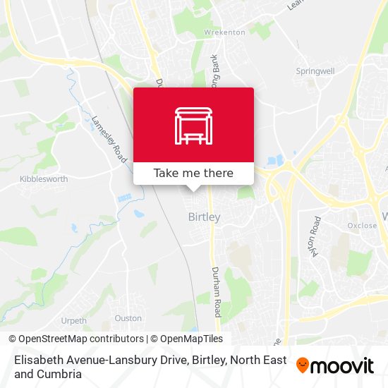 Elisabeth Avenue-Lansbury Drive, Birtley map