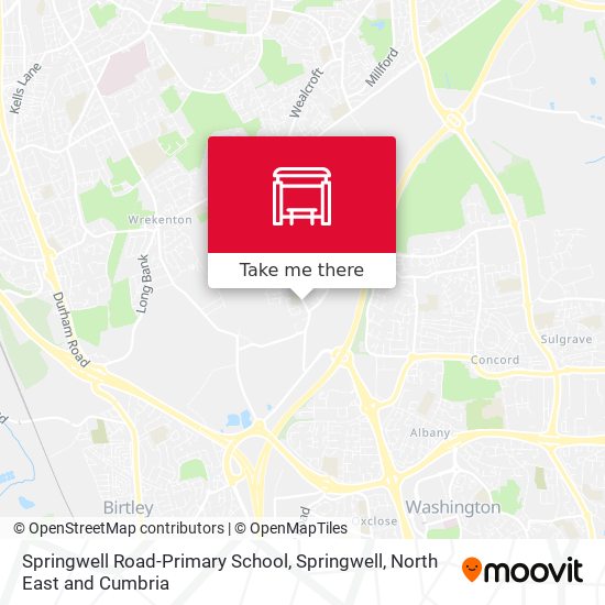 Springwell Road-Primary School, Springwell map