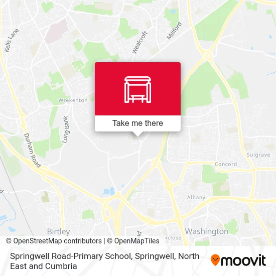 Springwell Road-Primary School, Springwell map