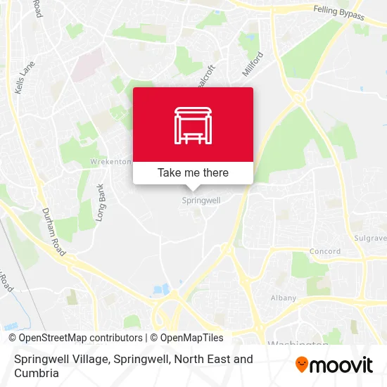 Springwell Village, Springwell map