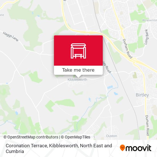 Coronation Terrace, Kibblesworth map