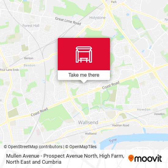 Mullen Avenue - Prospect Avenue North, High Farm map