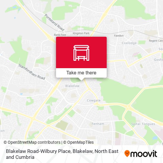 Blakelaw Road-Wilbury Place, Blakelaw map