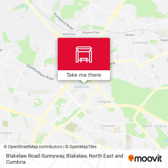 Blakelaw Road-Sunnyway, Blakelaw map