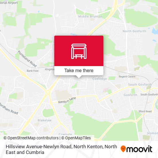 Hillsview Avenue-Newlyn Road, North Kenton map