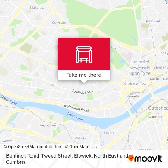 Bentinck Road-Tweed Street, Elswick map