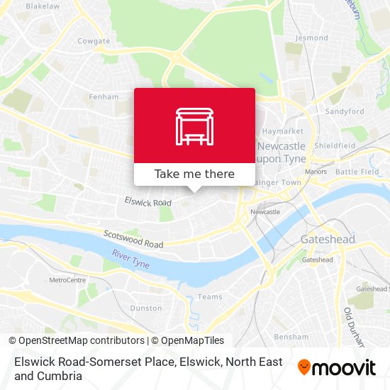 Elswick Road-Somerset Place, Elswick map