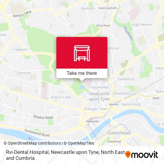 Rvi-Dental Hospital, Newcastle upon Tyne map