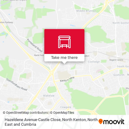 Hazeldene Avenue-Castle Close, North Kenton map