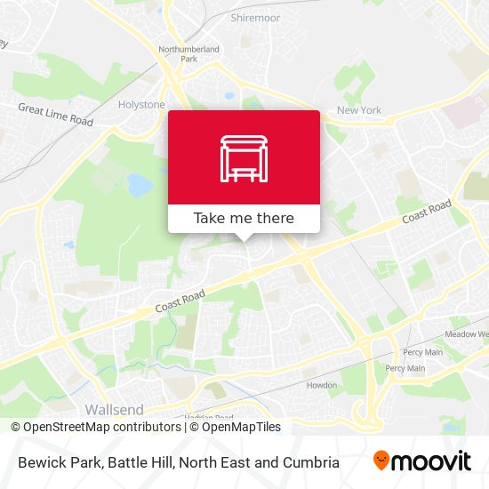 Bewick Park, Battle Hill map