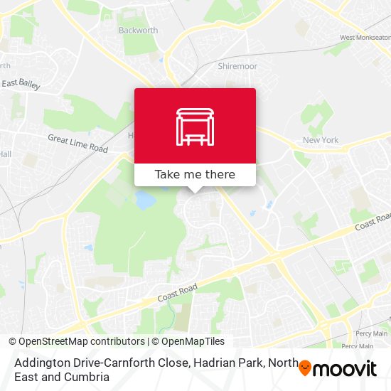 Addington Drive-Carnforth Close, Hadrian Park map