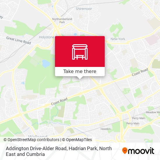 Addington Drive-Alder Road, Hadrian Park map