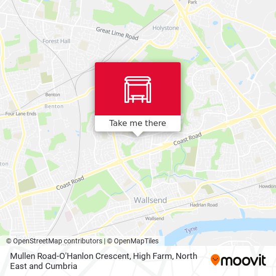 Mullen Road-O'Hanlon Crescent, High Farm map