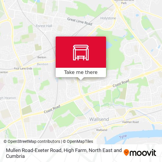 Mullen Road-Exeter Road, High Farm map