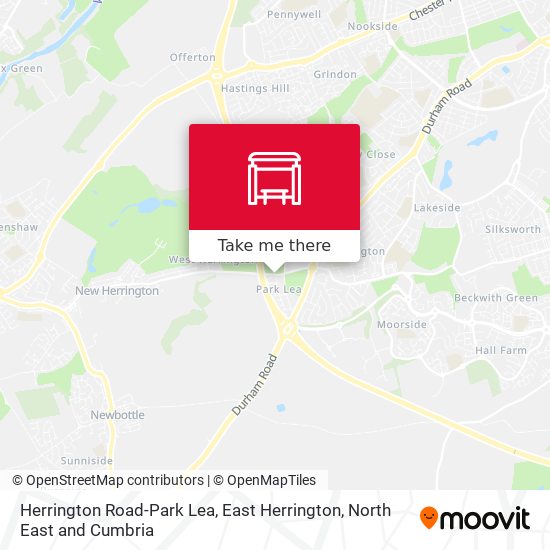 Herrington Road-Park Lea, East Herrington map