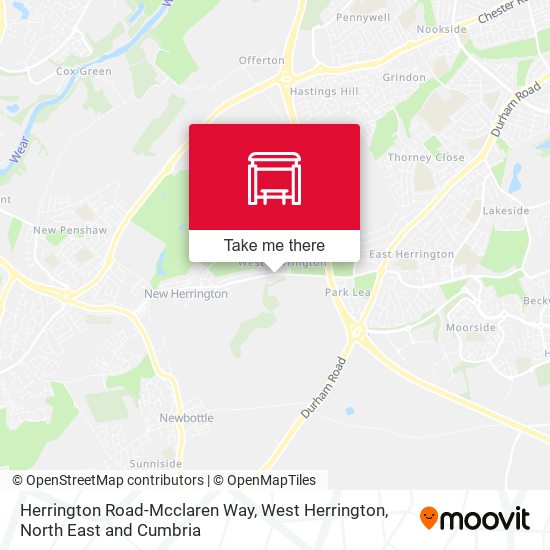 Herrington Road-Mcclaren Way, West Herrington map