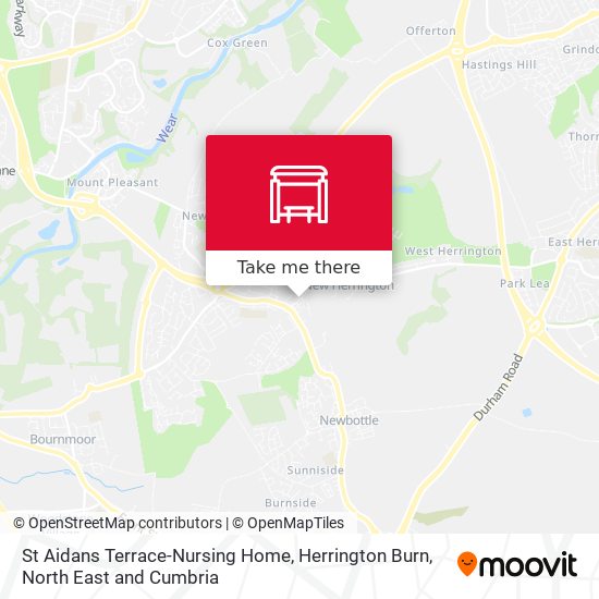 St Aidans Terrace-Nursing Home, Herrington Burn map