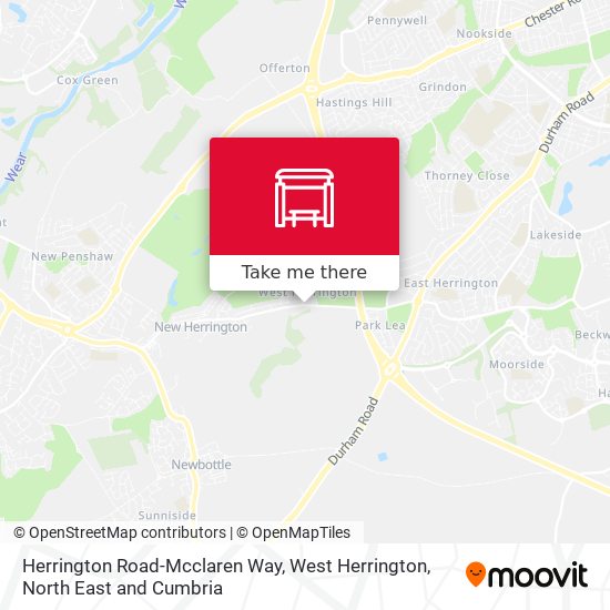 Herrington Road-Mcclaren Way, West Herrington map