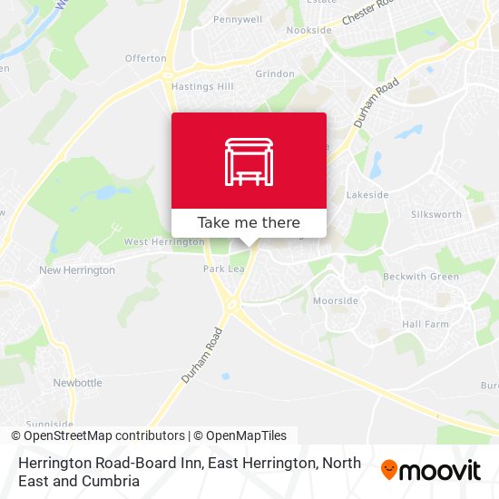 Herrington Road-Board Inn, East Herrington map