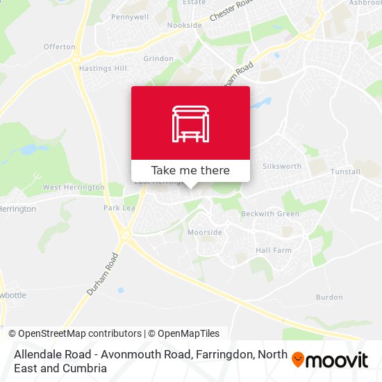 Allendale Road - Avonmouth Road, Farringdon map