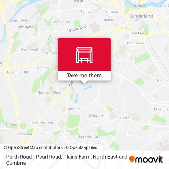 Perth Road - Pearl Road, Plains Farm map