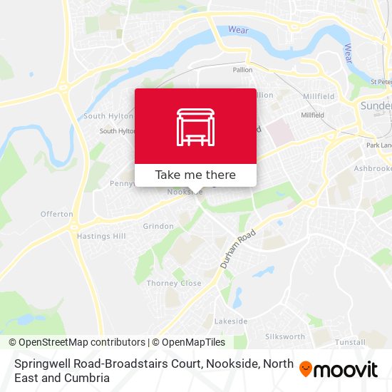 Springwell Road-Broadstairs Court, Nookside map