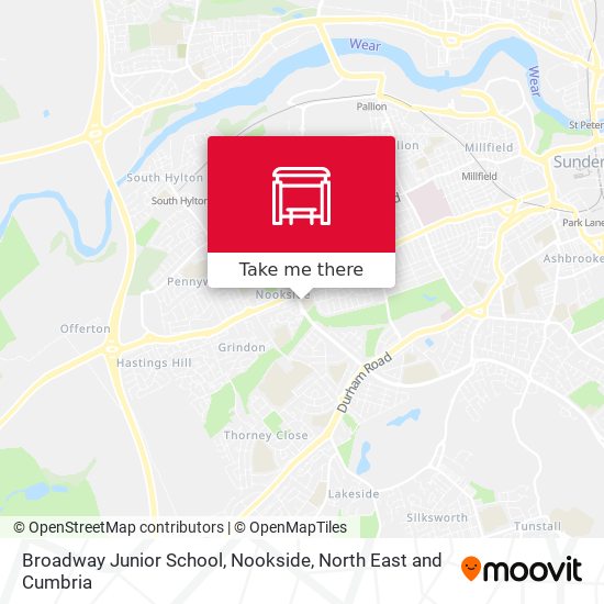 Broadway Junior School, Nookside map