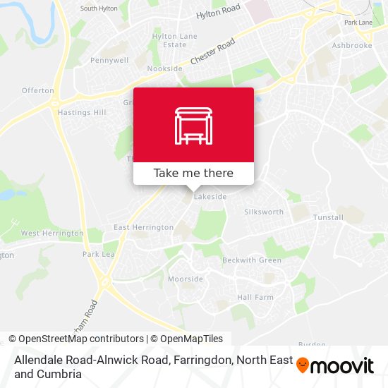 Allendale Road-Alnwick Road, Farringdon map