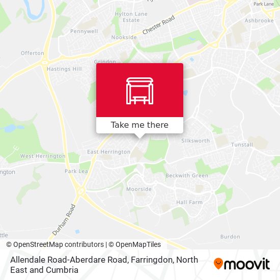 Allendale Road-Aberdare Road, Farringdon map