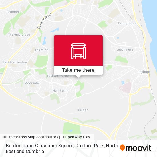 Burdon Road-Closeburn Square, Doxford Park map