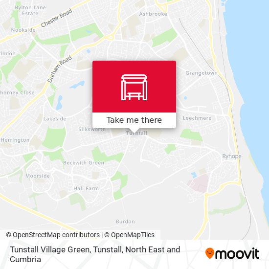Tunstall Village Green, Tunstall map