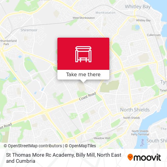 St Thomas More Rc Academy, Billy Mill map