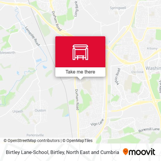 Birtley Lane-School, Birtley map