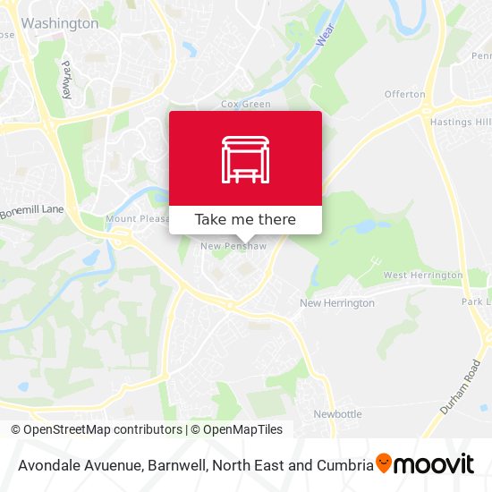 Avondale Avuenue, Barnwell map