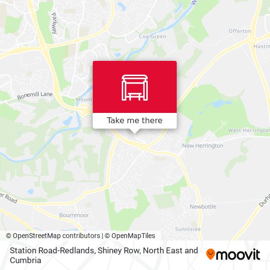 Station Road-Redlands, Shiney Row map