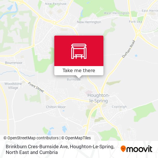 Brinkburn Cres-Burnside Ave, Houghton-Le-Spring map