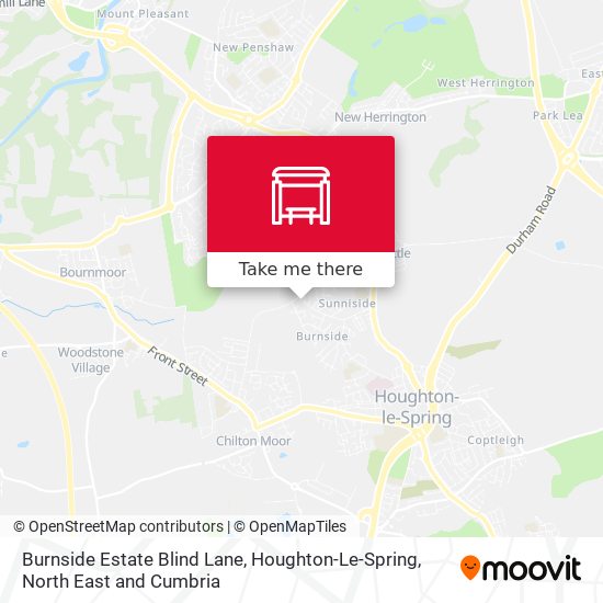 Burnside Estate Blind Lane, Houghton-Le-Spring map