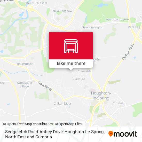Sedgeletch Road-Abbey Drive, Houghton-Le-Spring map