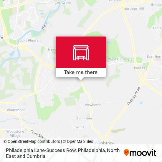 Philadelphia Lane-Success Row, Philadelphia map