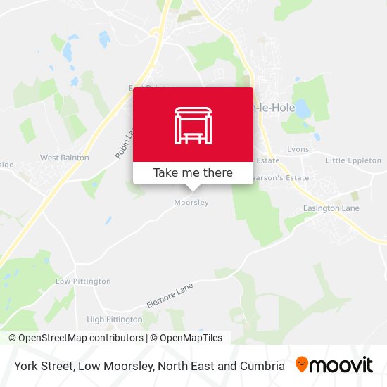 York Street, Low Moorsley map