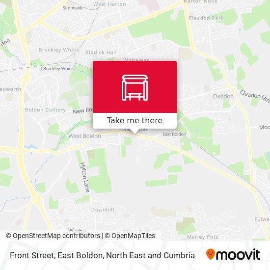 Front Street, East Boldon map