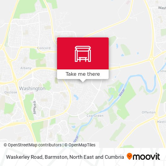 Waskerley Road, Barmston map