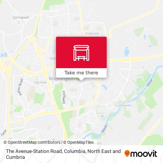 The Avenue-Station Road, Columbia map