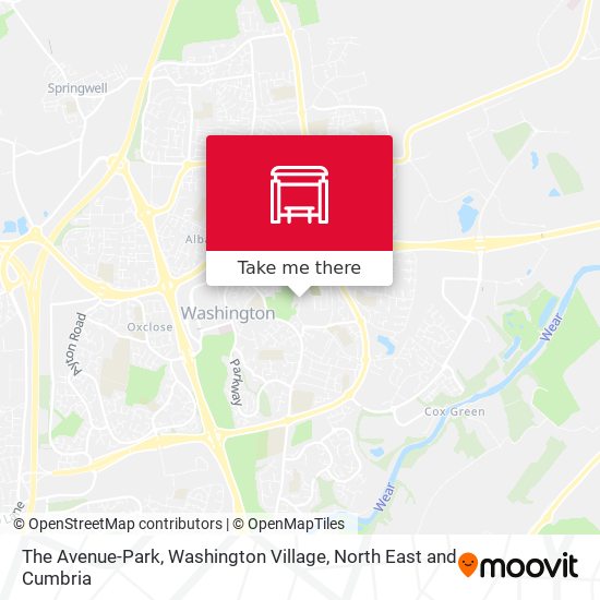 The Avenue-Park, Washington Village map